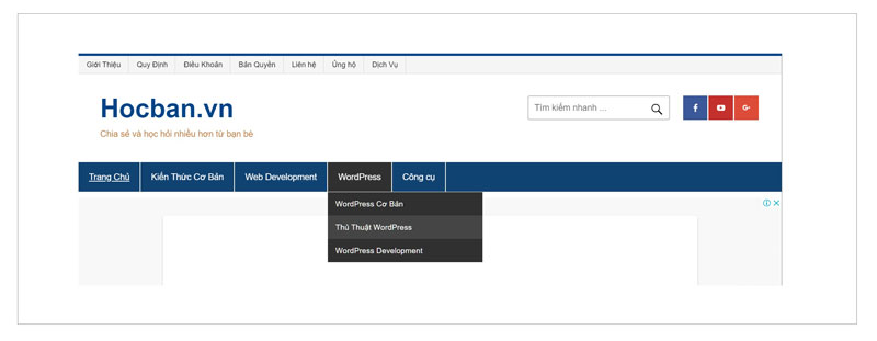 Menu Navigation
