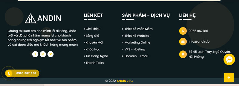 Footer Menu