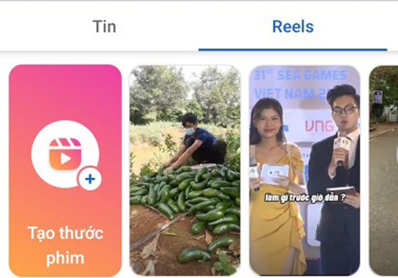 Lối tắt riêng trên Reels
