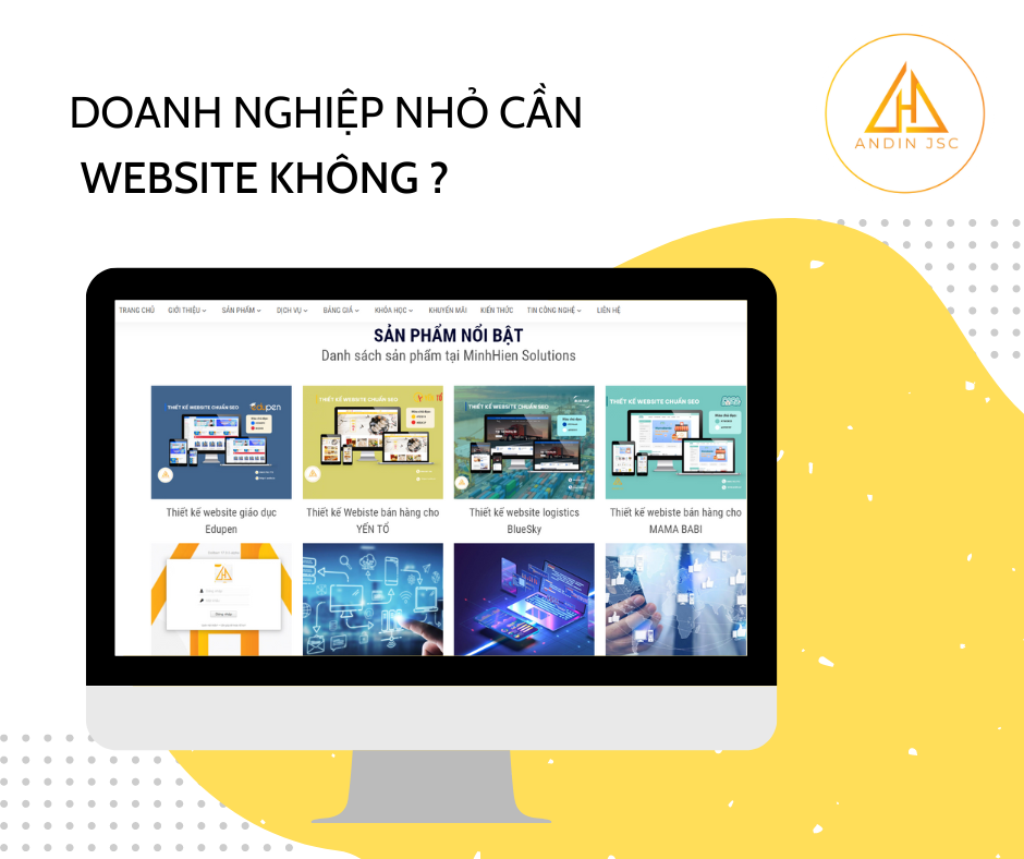 Doanh nghiệp cần thiết kế trang web không