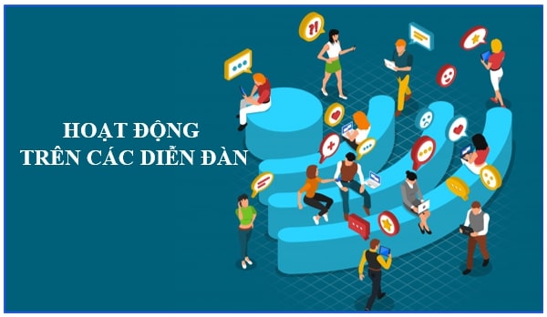 Hoạt động trên các diễn đàn