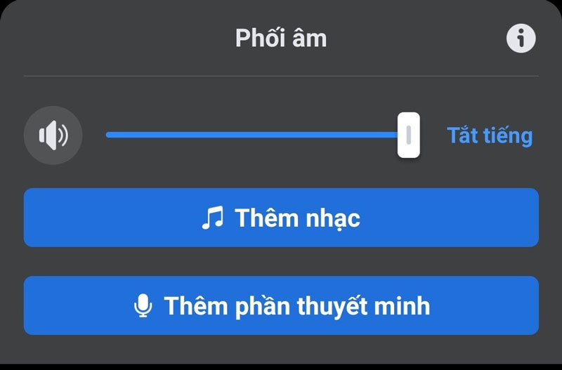 Phối âm thanh trên Reels